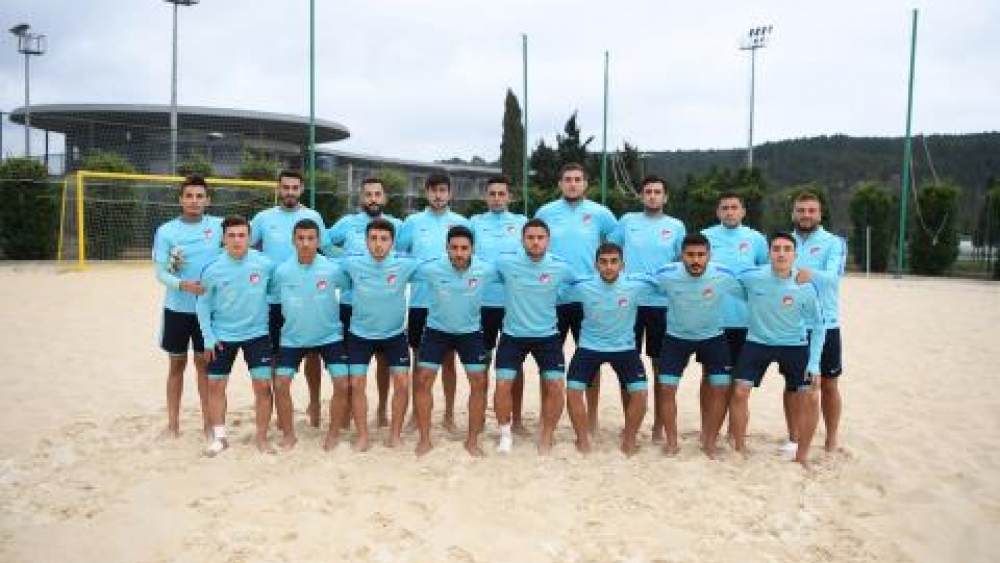 Plaj Futbolu Milli Takımı, hazırlık kampında çalışmalarını sürdürdü
