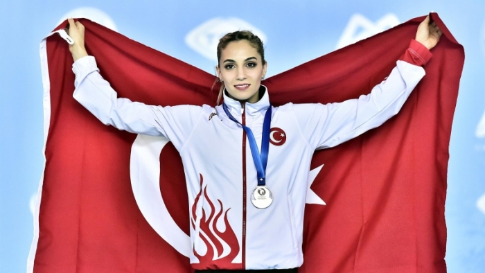 Şanlı, Avrupa Jimnastik Şampiyonasında gümüş çanta