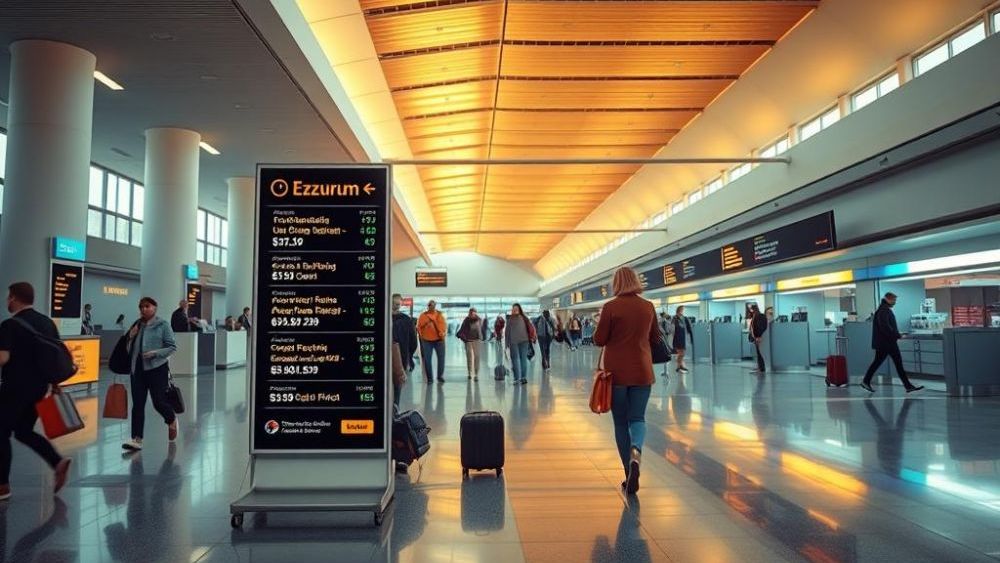 Ankara'dan Erzurum'a Ucuz Uçak Bileti - Tezfly ve Tripuck